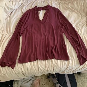 Cute dark red blouse from Dress Up
